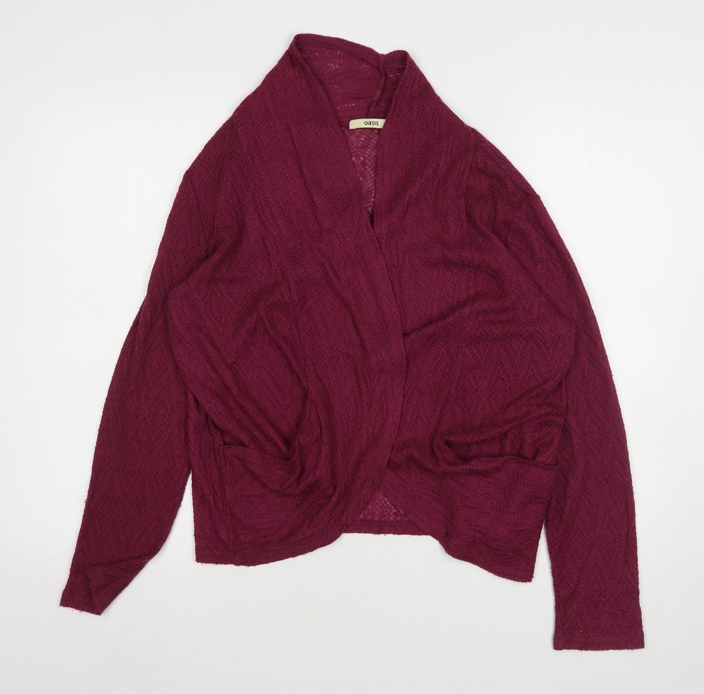 Womens UK Size M Oasis Purple Cardigan Jumper