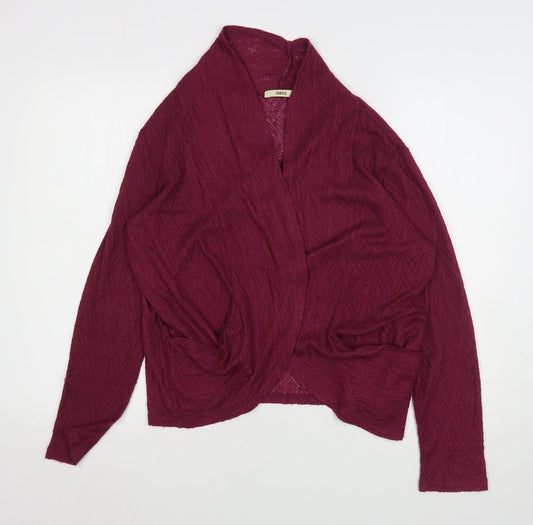 Womens UK Size M Oasis Purple Cardigan Jumper