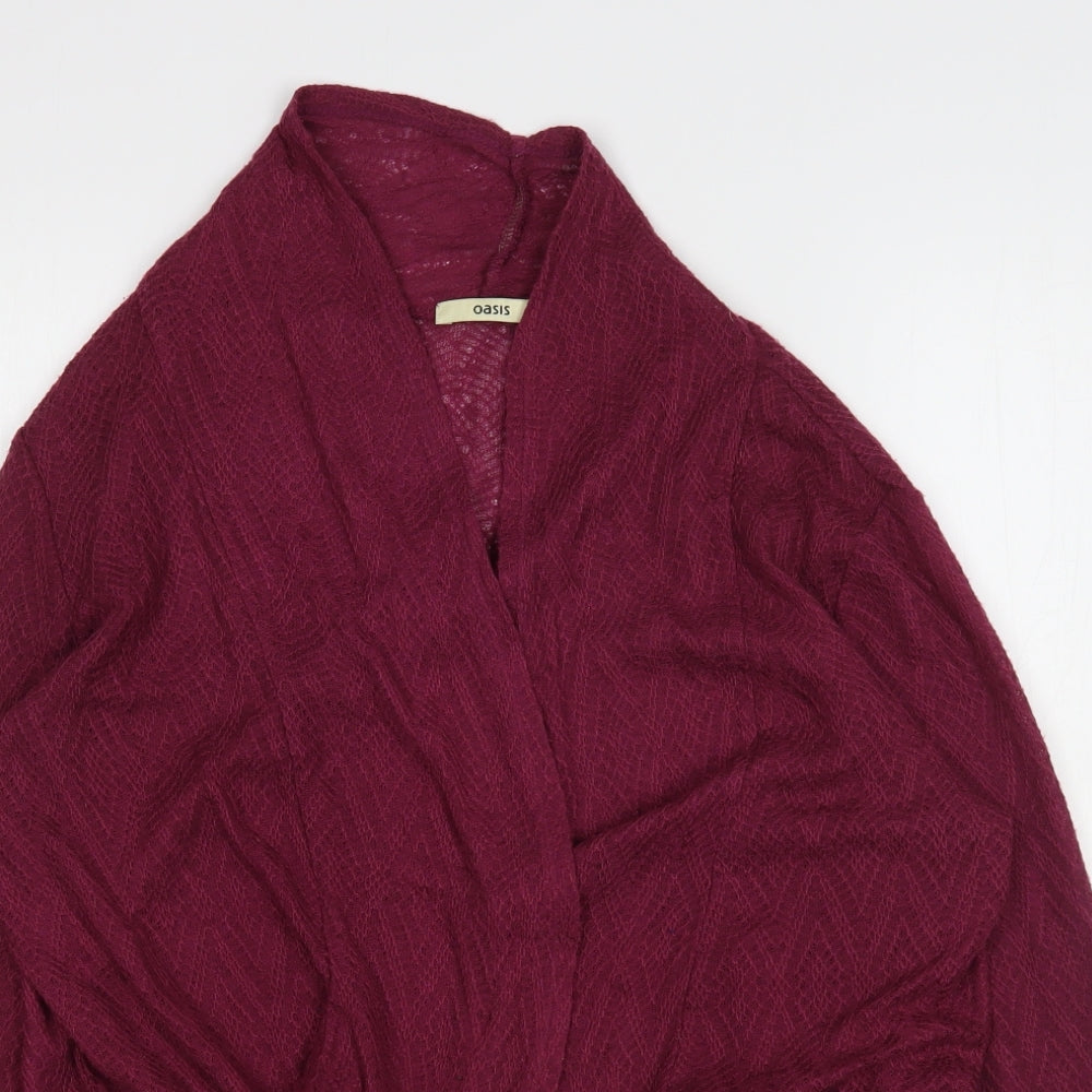 Womens UK Size M Oasis Purple Cardigan Jumper
