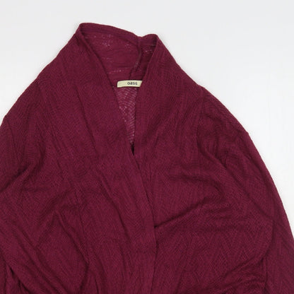 Womens UK Size M Oasis Purple Cardigan Jumper