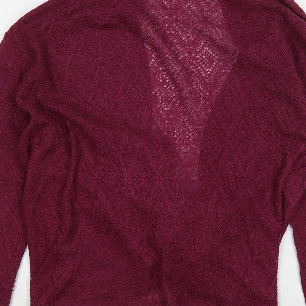 Womens UK Size M Oasis Purple Cardigan Jumper