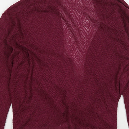Womens UK Size M Oasis Purple Cardigan Jumper