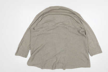 Womens UK Size 16 Per Una Beige Cardigan Jumper