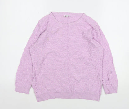 Womens UK Size M CC Pink Pullover Jumper