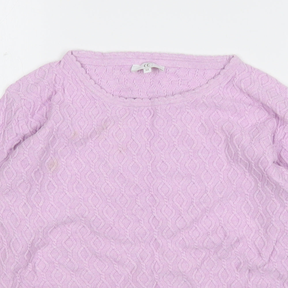 Womens UK Size M CC Pink Pullover Jumper