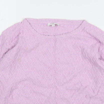 Womens UK Size M CC Pink Pullover Jumper