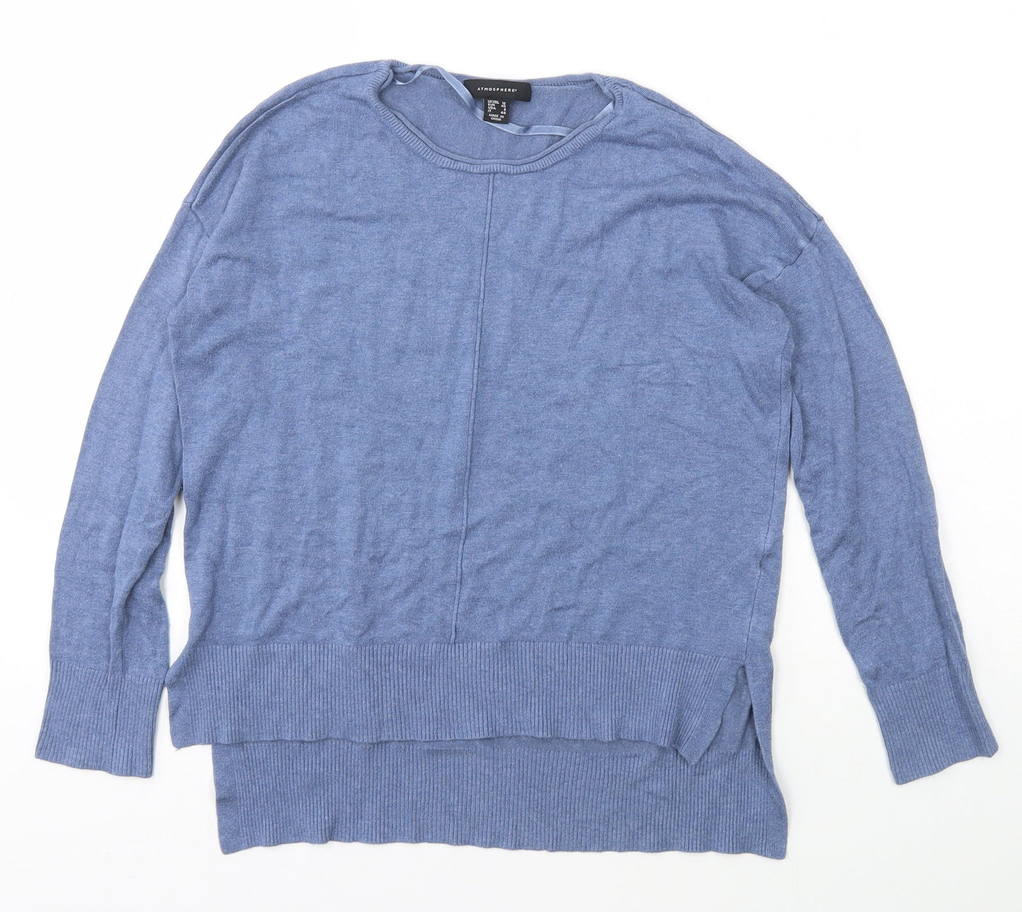 Womens UK Size 12 Atmosphere Blue Pullover Jumper