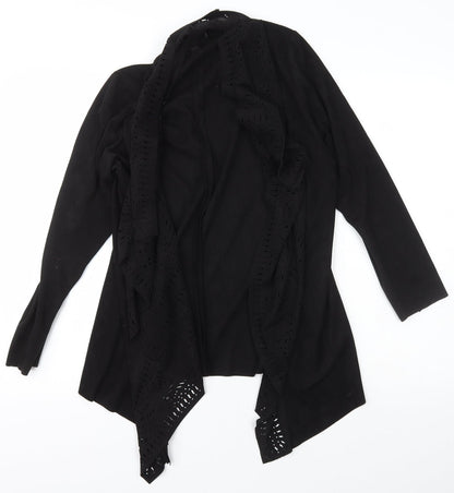 Womens UK Size S Klass Black Wrap Jumper