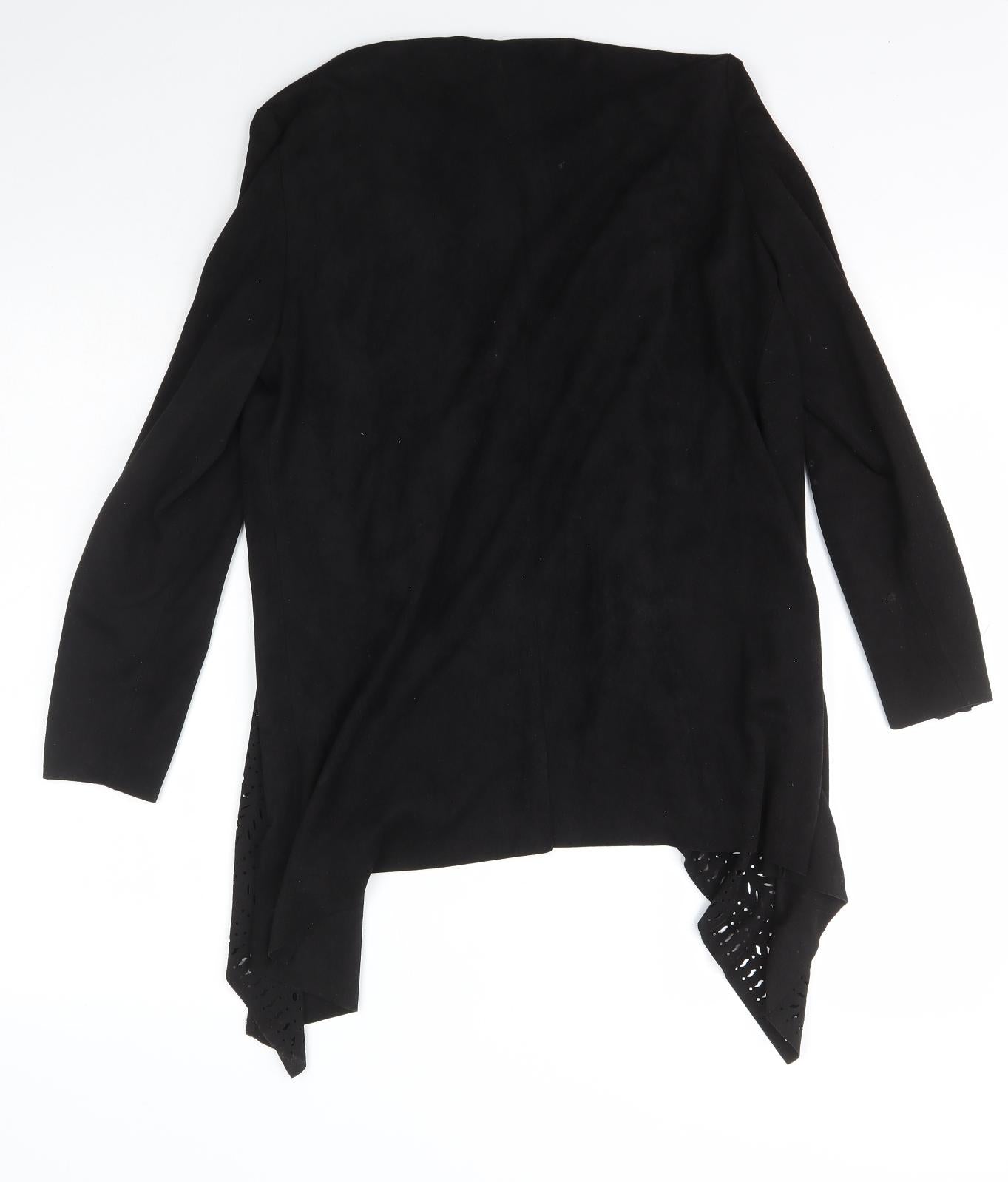 Womens UK Size S Klass Black Wrap Jumper