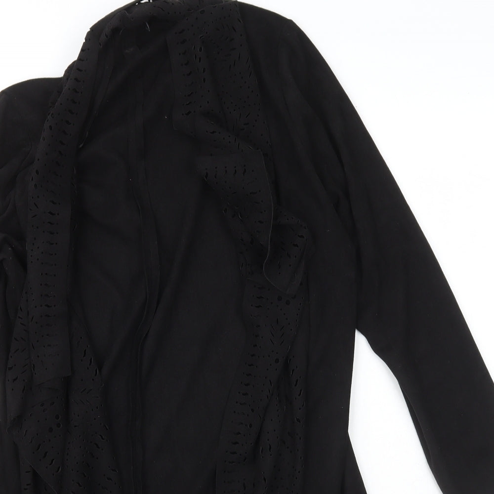 Womens UK Size S Klass Black Wrap Jumper