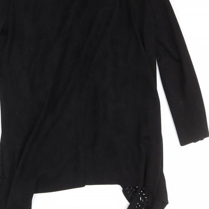 Womens UK Size S Klass Black Wrap Jumper