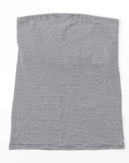 Womens UK Size S New Look Black Basic Tank
