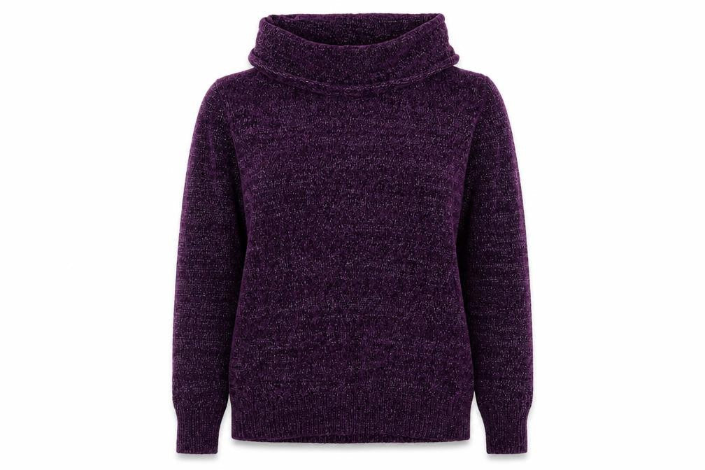 Womens UK Size S Anna Rose Purple Pullover Jumper