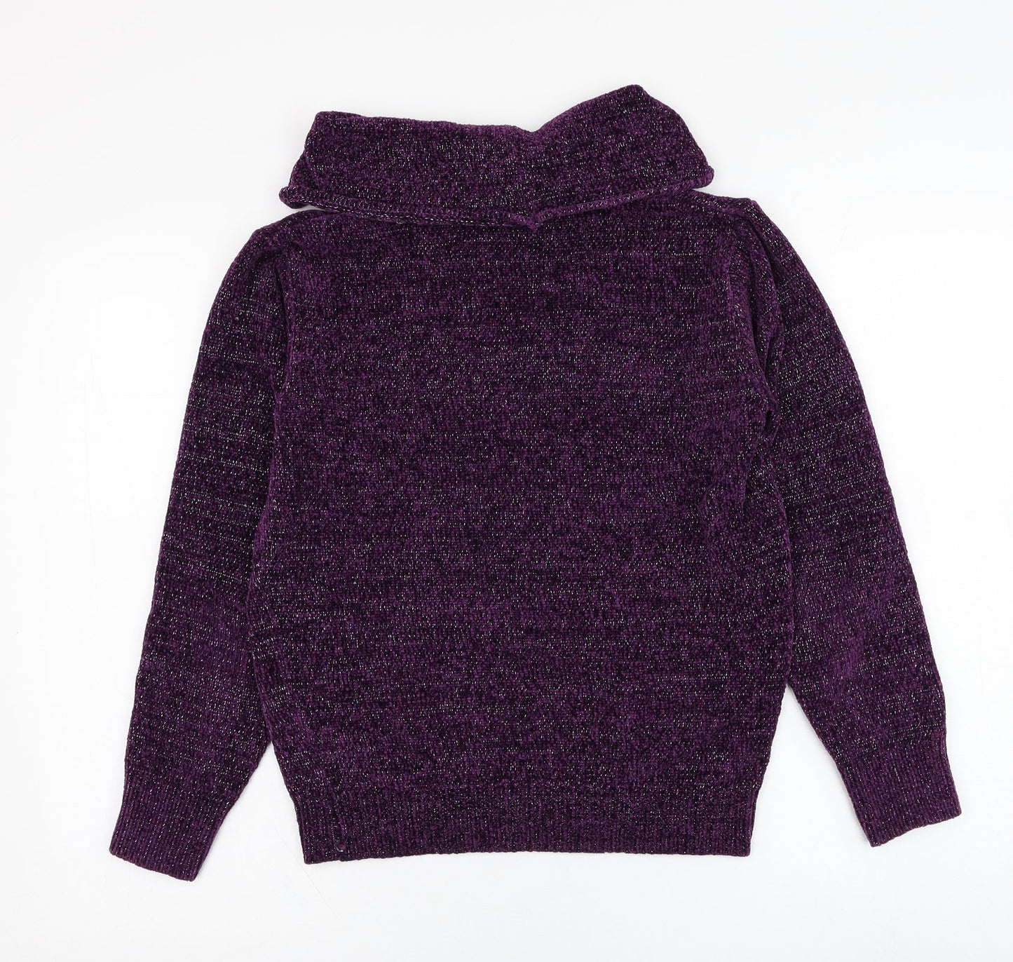 Womens UK Size S Anna Rose Purple Pullover Jumper