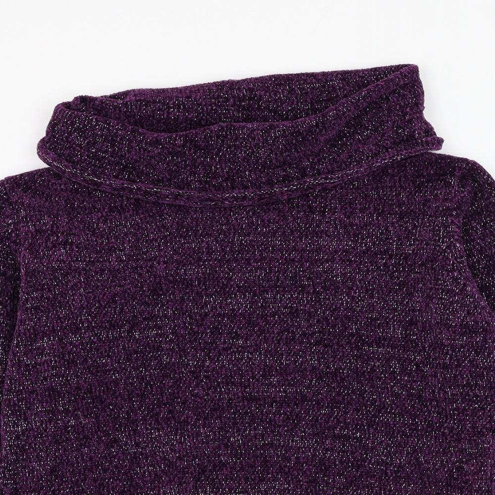Womens UK Size S Anna Rose Purple Pullover Jumper