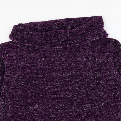 Womens UK Size S Anna Rose Purple Pullover Jumper