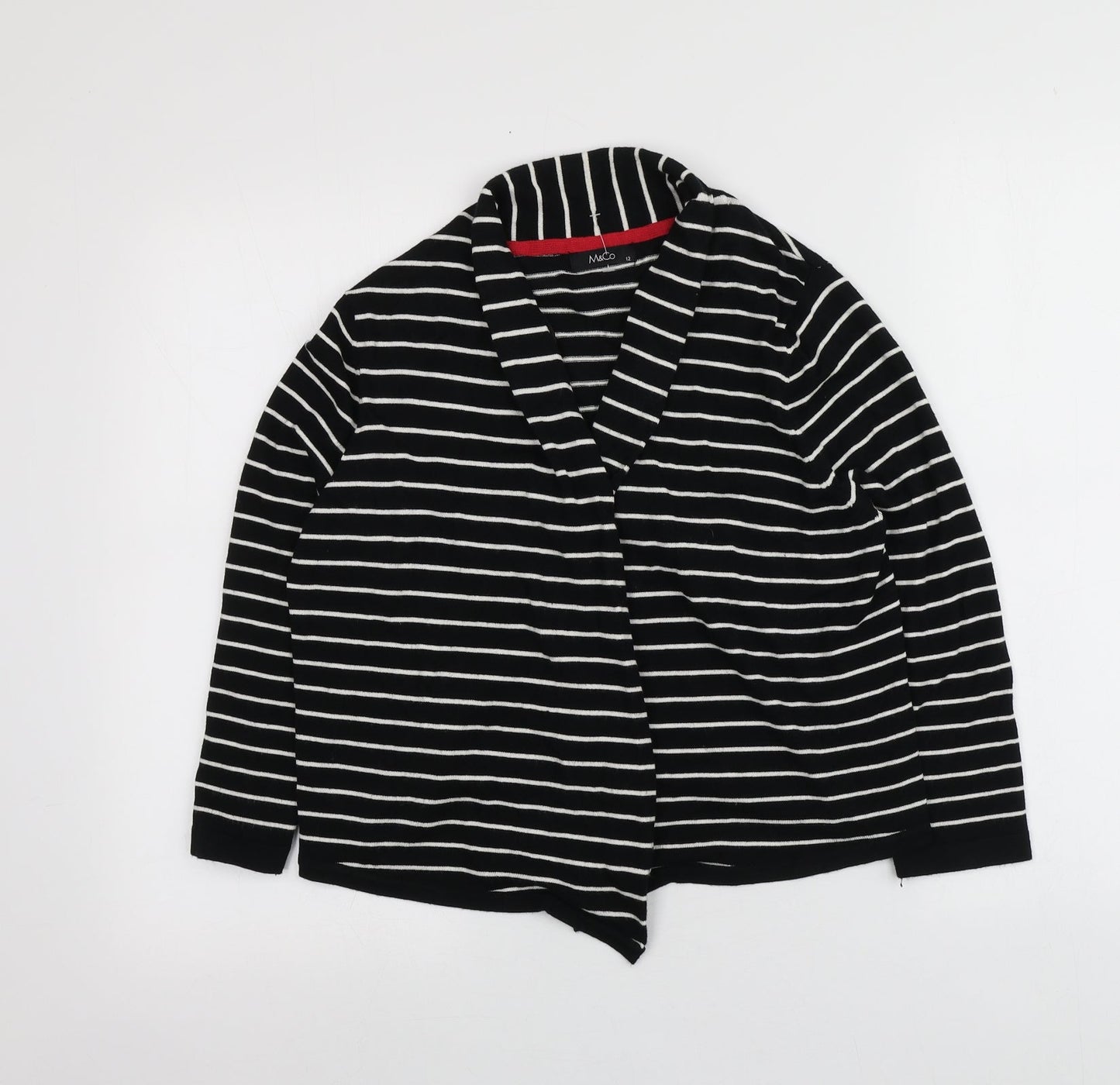 Womens UK Size 12 M&Co Black Cardigan Jumper