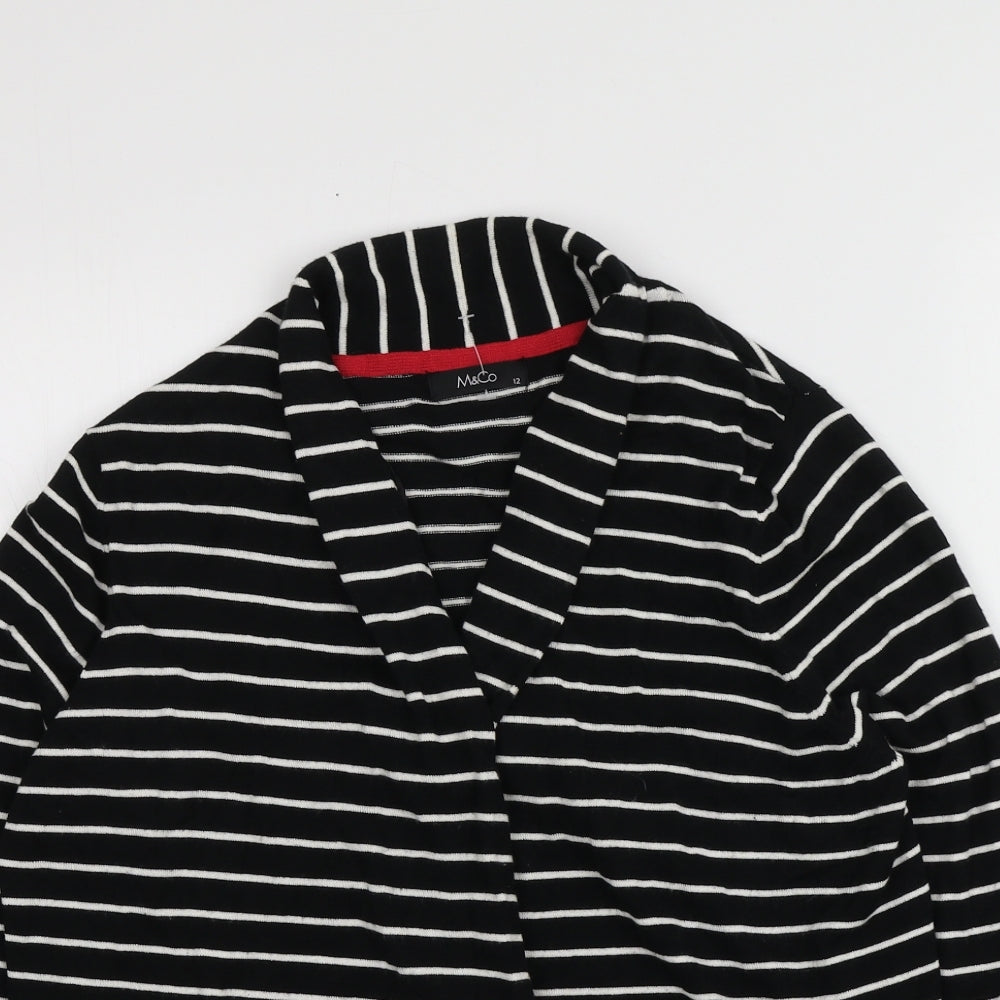 Womens UK Size 12 M&Co Black Cardigan Jumper