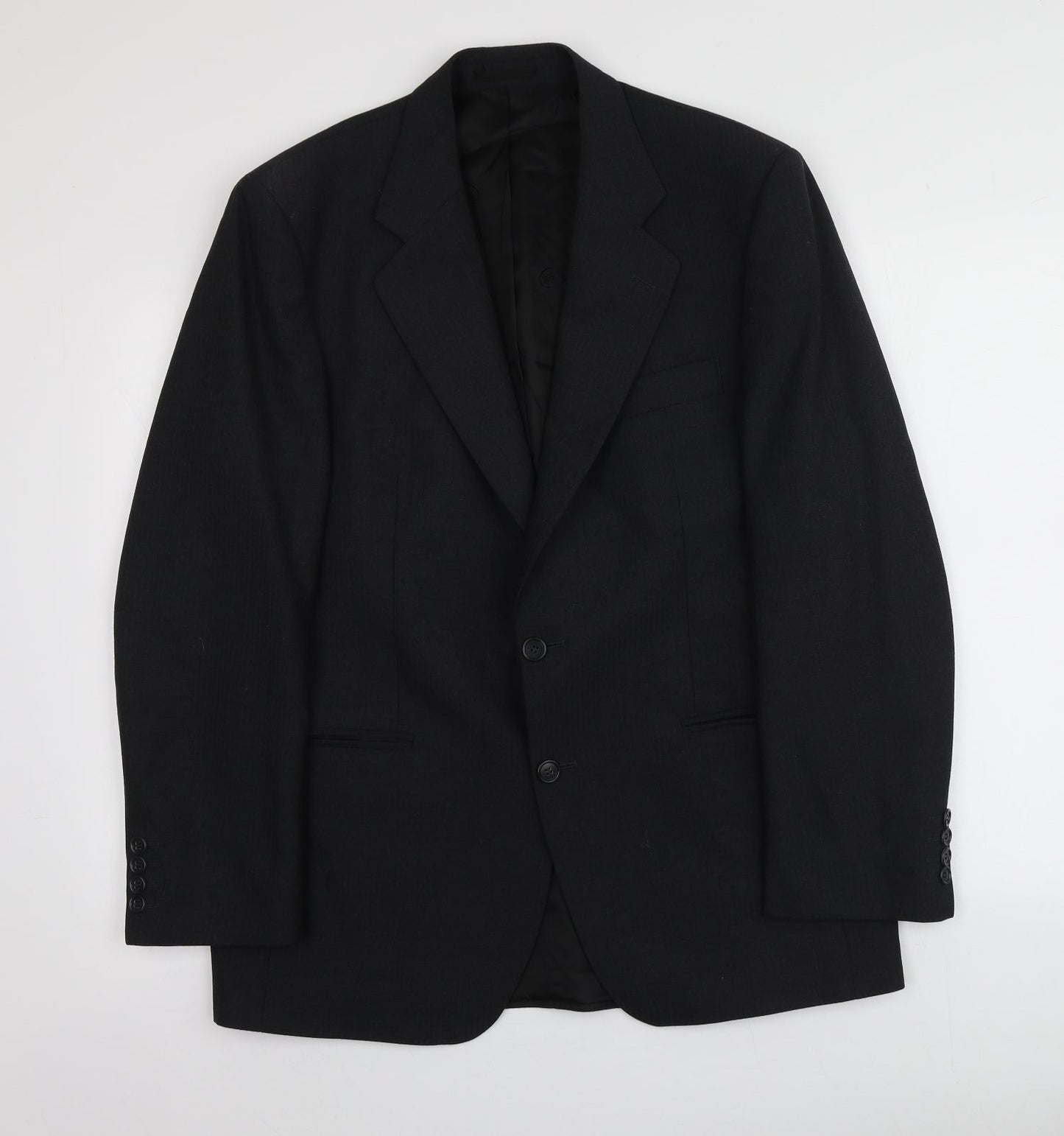 Andrew Houston Mens Grey  Polyester Jacket Suit Trousers Size 40