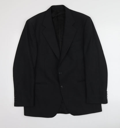 Andrew Houston Mens Grey  Polyester Jacket Suit Trousers Size 40