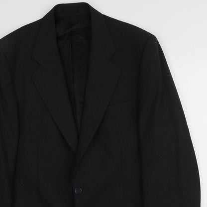 Andrew Houston Mens Grey  Polyester Jacket Suit Trousers Size 40