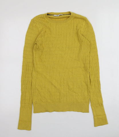 Womens UK Size 6 NEXT Yellow Pullover Jumper