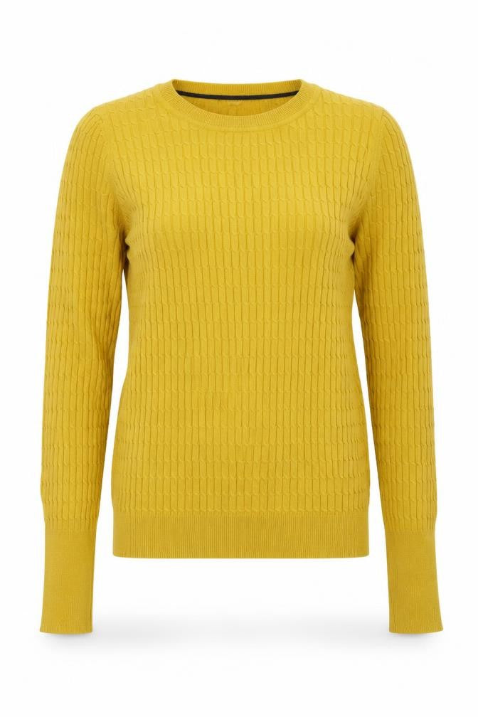 Womens UK Size 6 NEXT Yellow Pullover Jumper