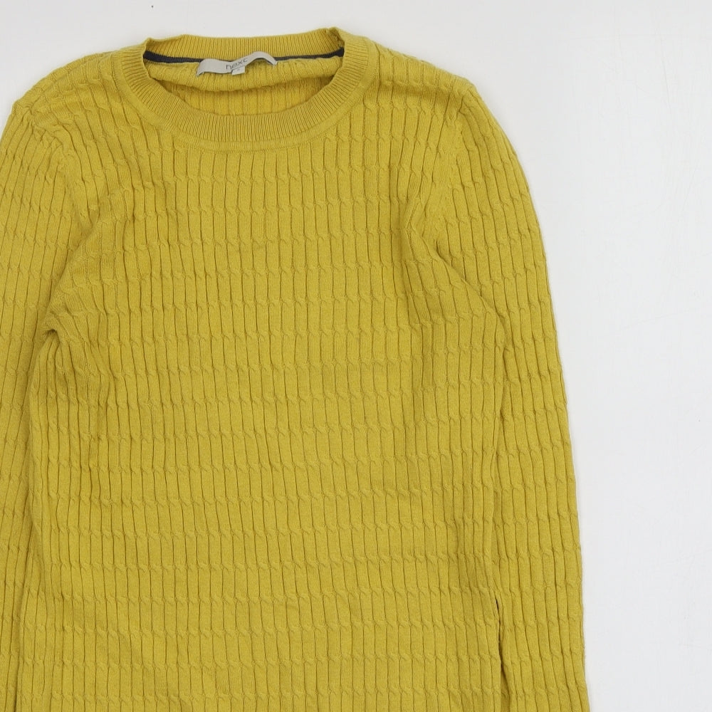 Womens UK Size 6 NEXT Yellow Pullover Jumper