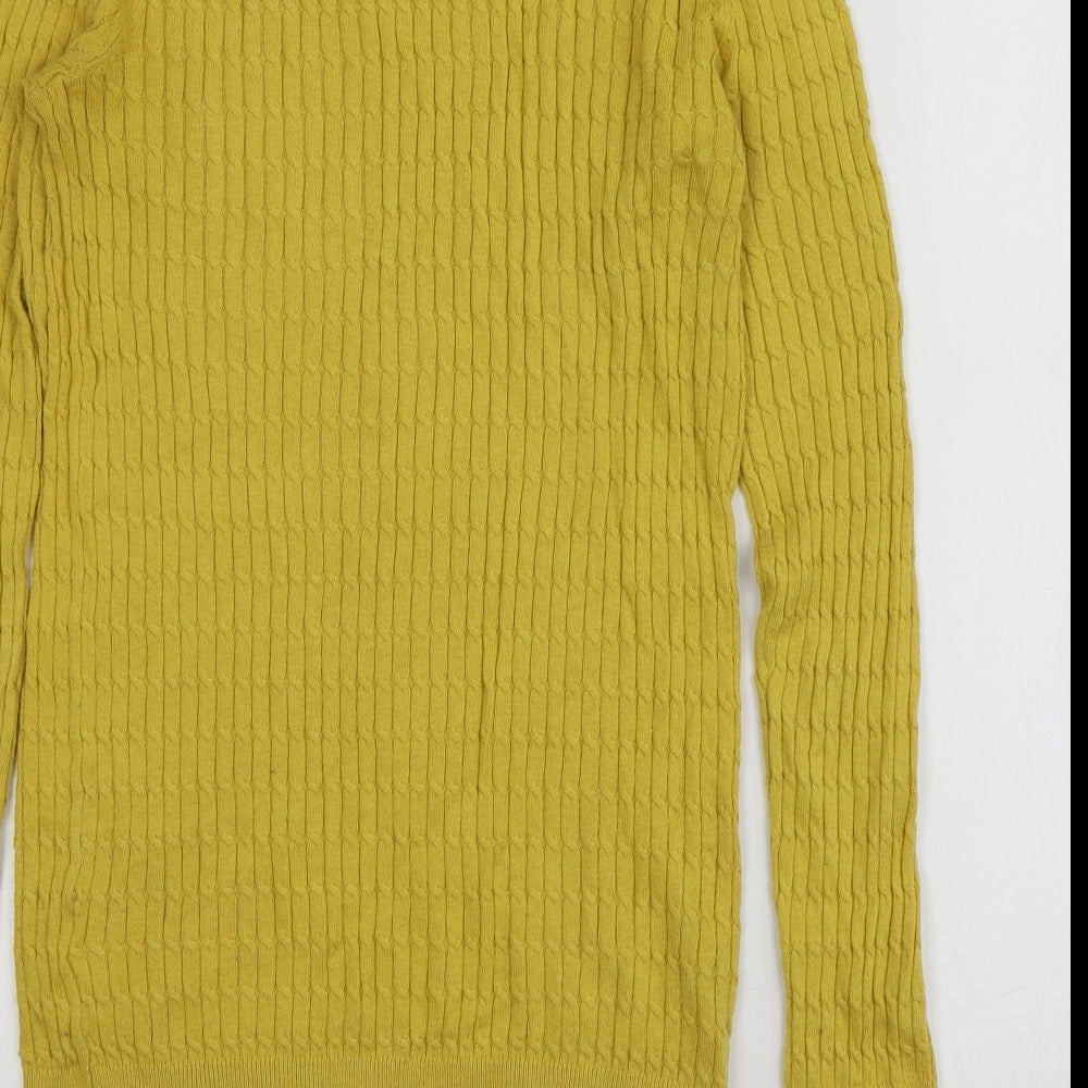 Womens UK Size 6 NEXT Yellow Pullover Jumper