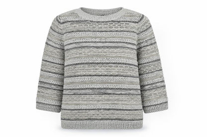 Bonmarché Womens Multicoloured Roll Neck Striped Acrylic Pullover Jumper Size M