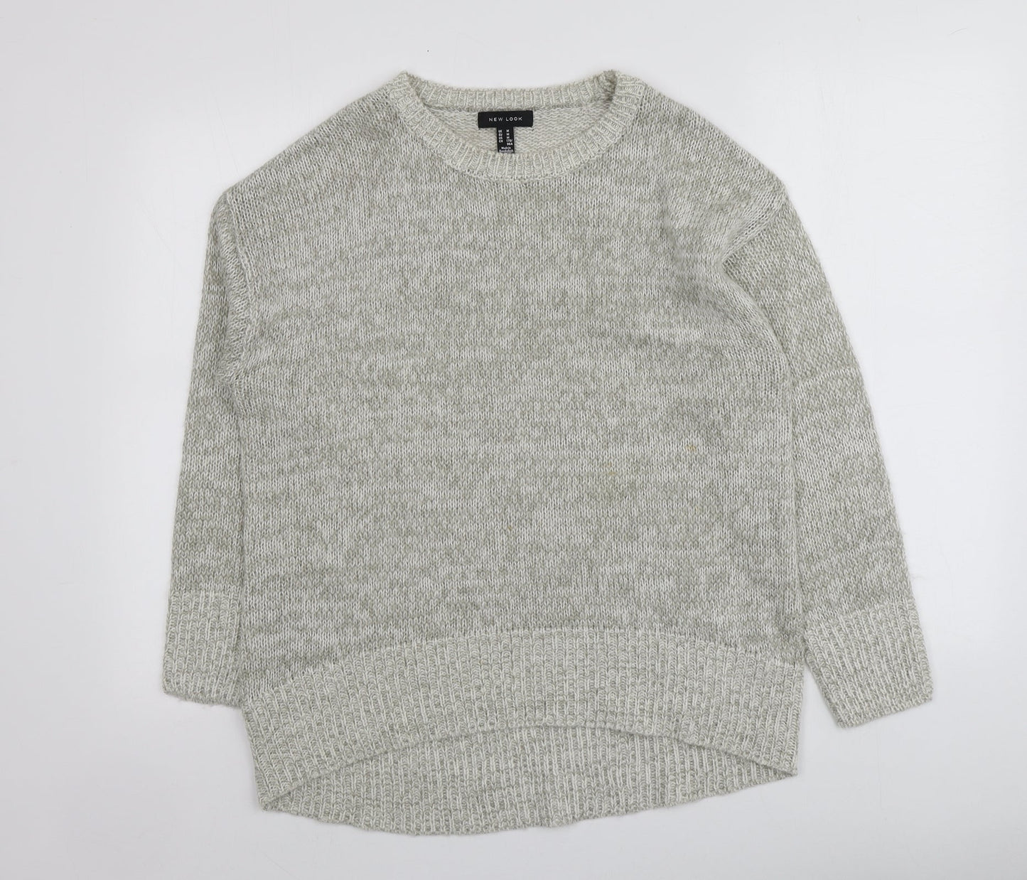 Womens UK Size M New Look Grey Pullover Jumper