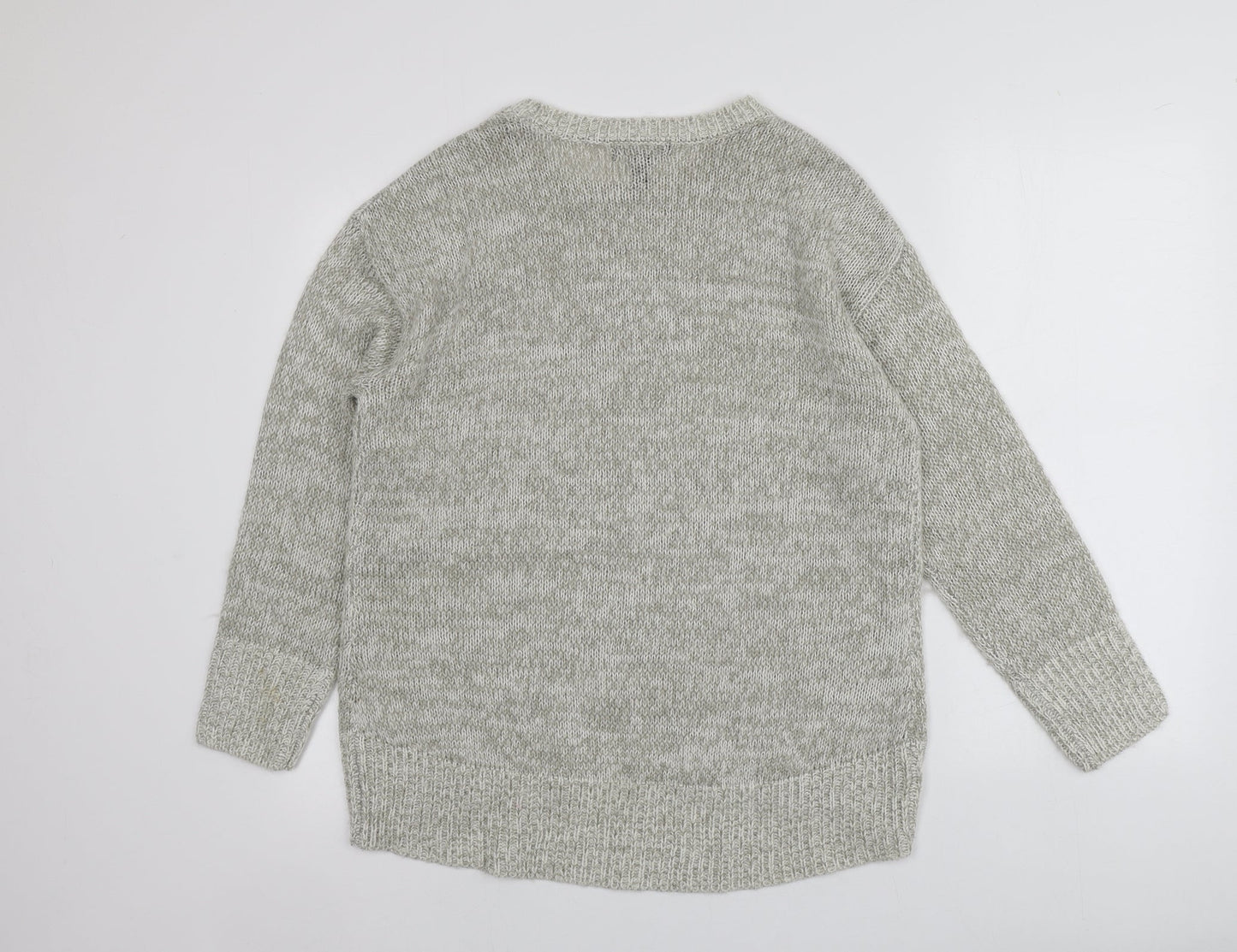 Womens UK Size M New Look Grey Pullover Jumper