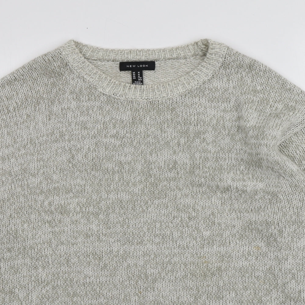 Womens UK Size M New Look Grey Pullover Jumper