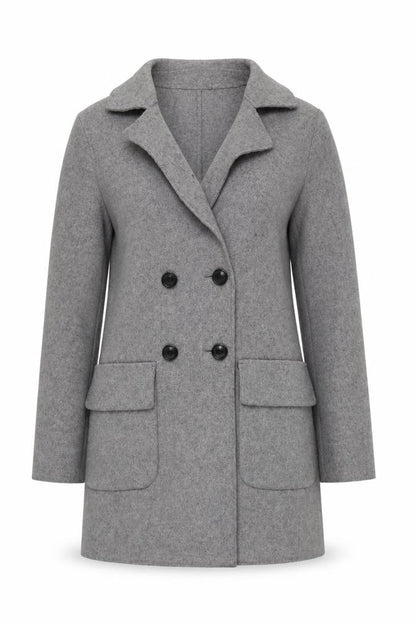 Womens UK Size 6 F&F Grey Overcoat