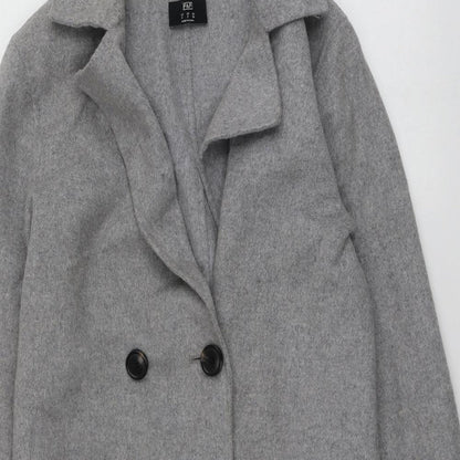 F&F Womens Grey   Overcoat Coat Size 6