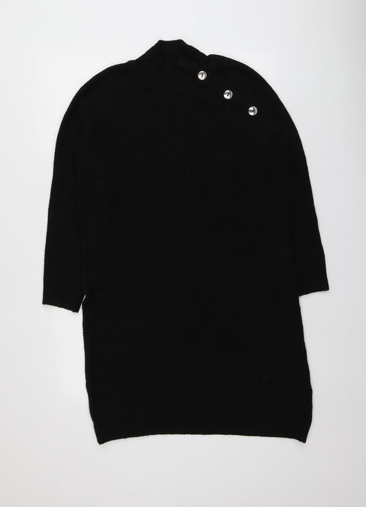 Womens UK Size S Peacocks Black Pullover Jumper