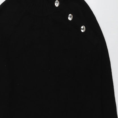 Womens UK Size S Peacocks Black Pullover Jumper