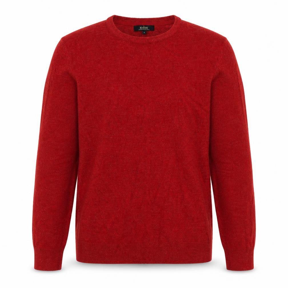 Mens UK Size S Easy Red Pullover Jumper