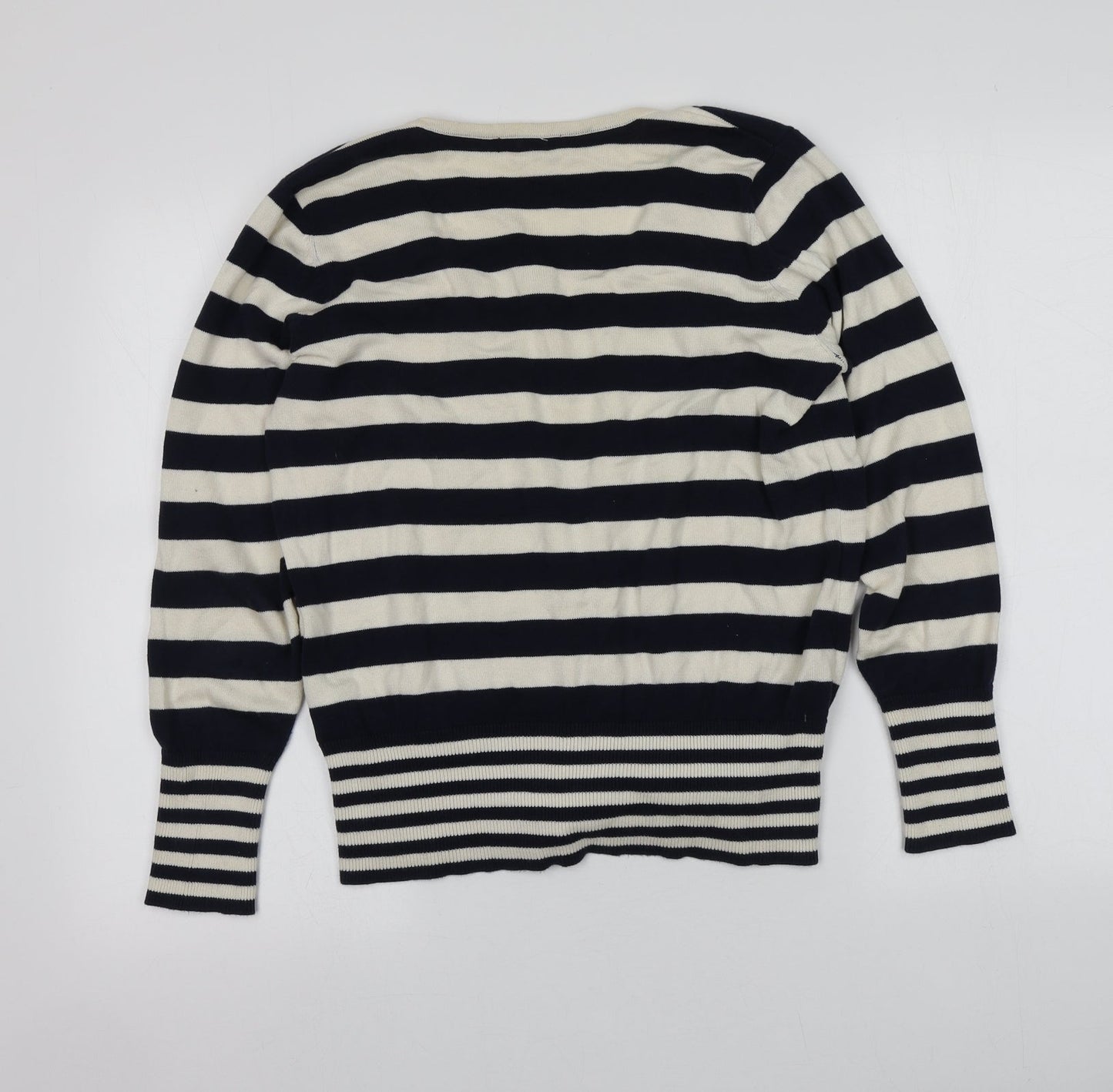 Womens UK Size S BM Blue Cardigan Jumper
