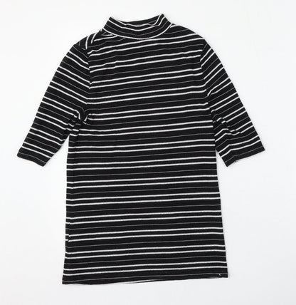 George Womens Multicoloured Round Neck Striped Polyester Pullover Jumper Size 10