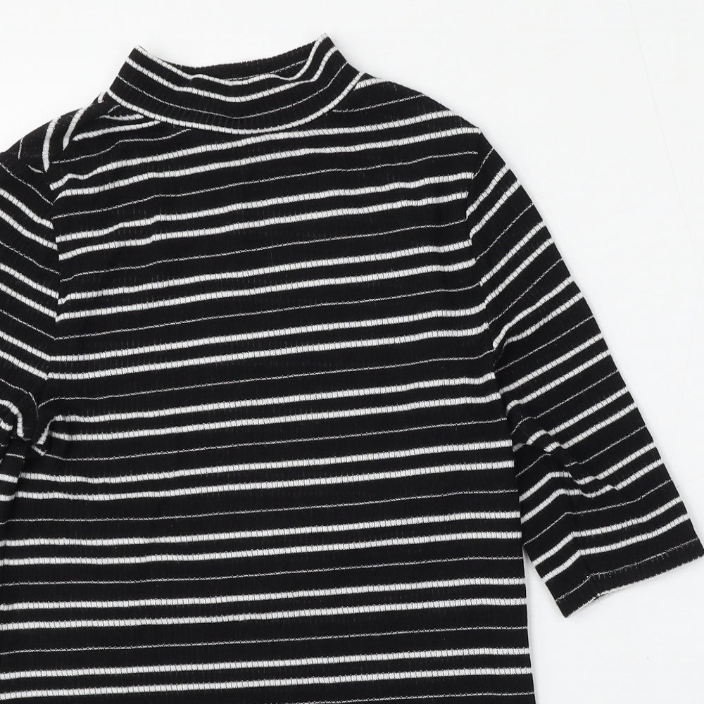 George Womens Multicoloured Round Neck Striped Polyester Pullover Jumper Size 10