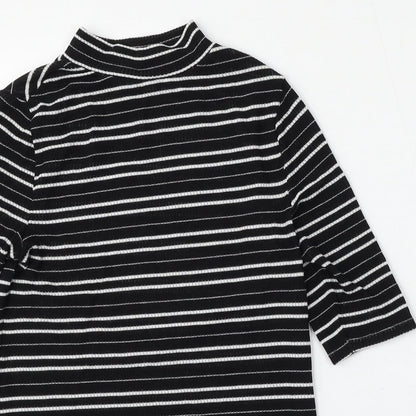 George Womens Multicoloured Round Neck Striped Polyester Pullover Jumper Size 10