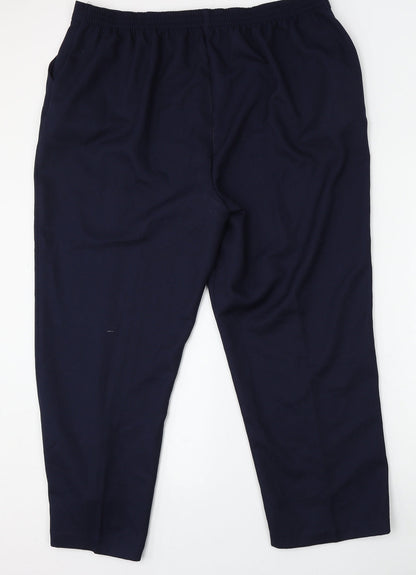 Womens UK Size 20 Papaya Regular Fit  Blue Trousers