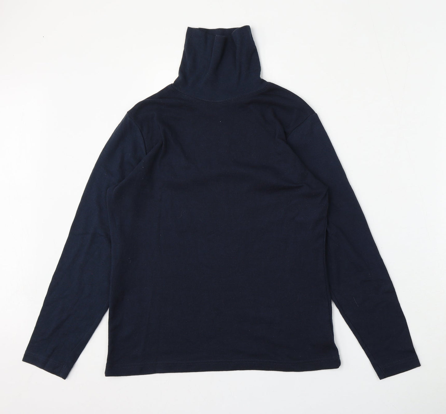 BEING CASUAL Womens Blue  Cotton Pullover Sweatshirt Size 12