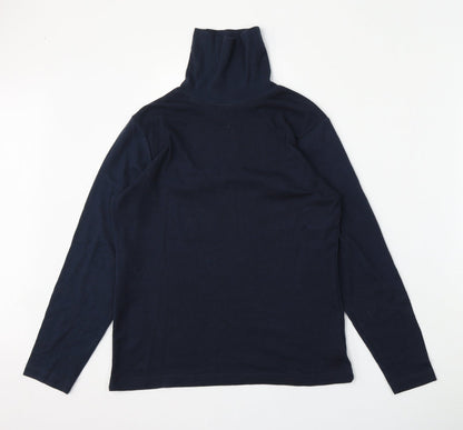 BEING CASUAL Womens Blue  Cotton Pullover Sweatshirt Size 12