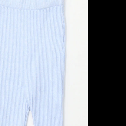 Matalan Girls Blue  Viscose Jogger Trousers Size 6-9 Months