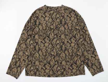 Womens UK Size 12 Marks and Spencer Brown Pullover Jumper