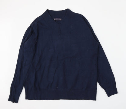 Womens UK Size M Marks and Spencer Blue Pullover Jumper