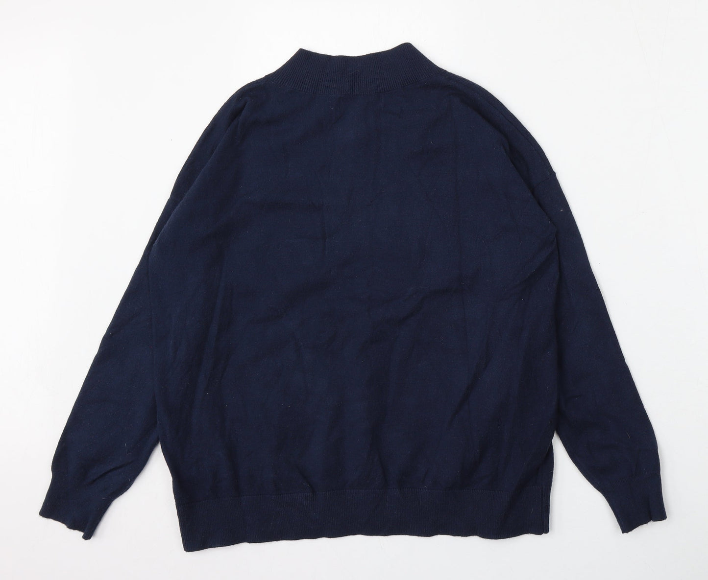 Womens UK Size M Marks and Spencer Blue Pullover Jumper
