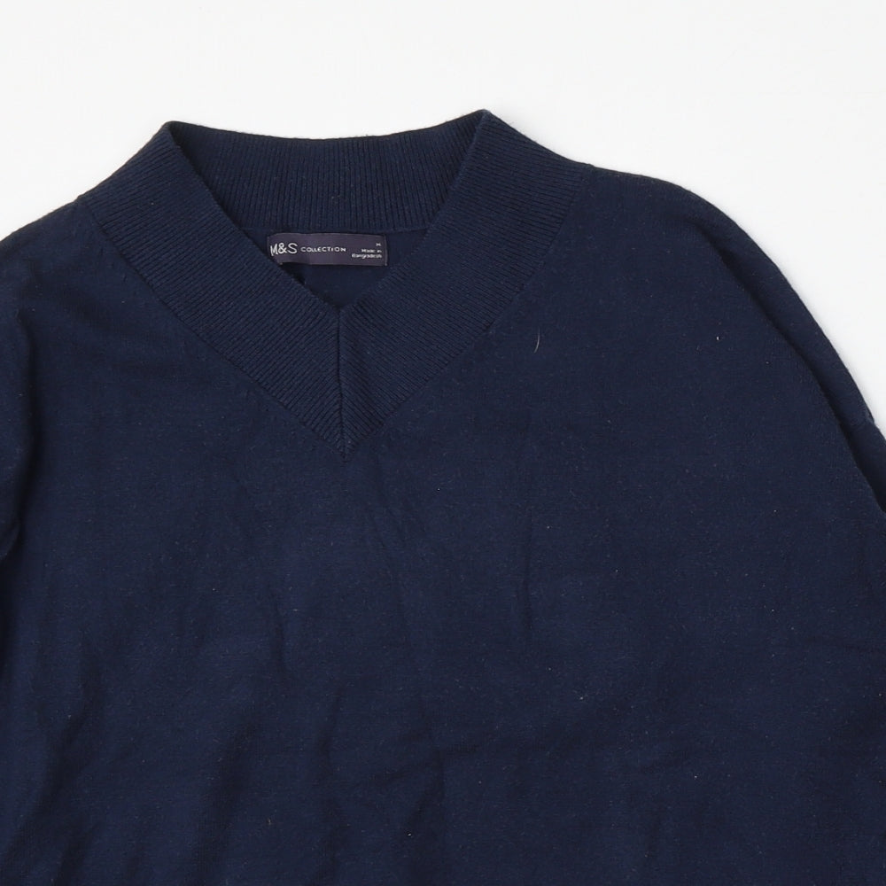 Womens UK Size M Marks and Spencer Blue Pullover Jumper